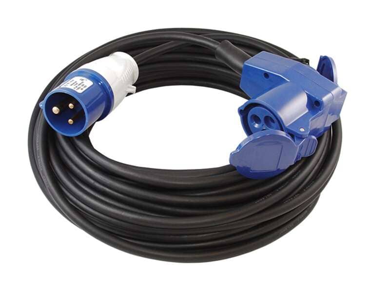 Elektra CEE verlengkabel haaks stopcontact 20 m